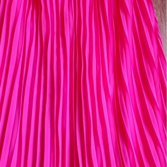 NWT Sam Edelman Pleated Pink Maxi Dress - Picture 9 of 16